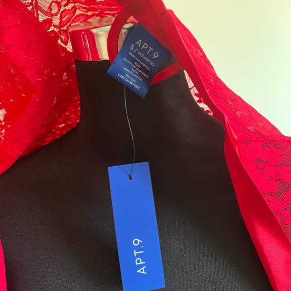 NWT Women's Apt. 9 Solid Lace Robe - Picture 9 of 9